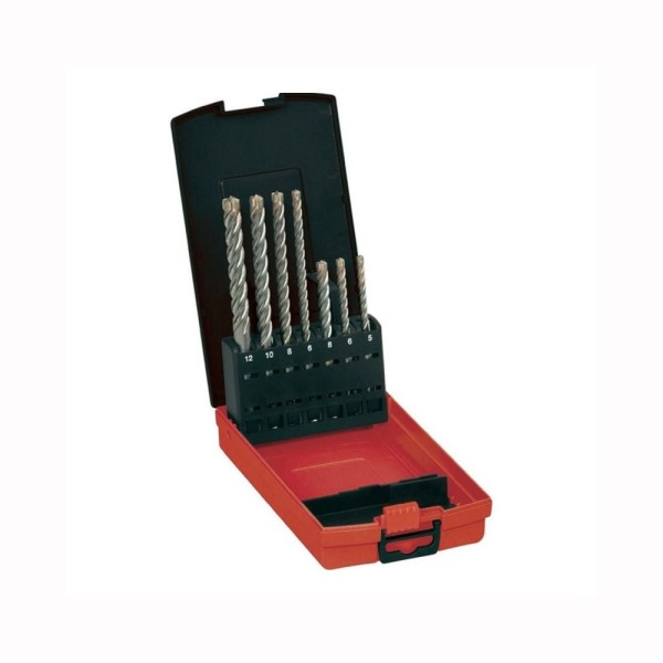 SET 7 PUNTE SDS-PLUS RX4 5-6-8X110MM 6-8-10-12X160MM 4 TAGLIENTI MILWAUKEE